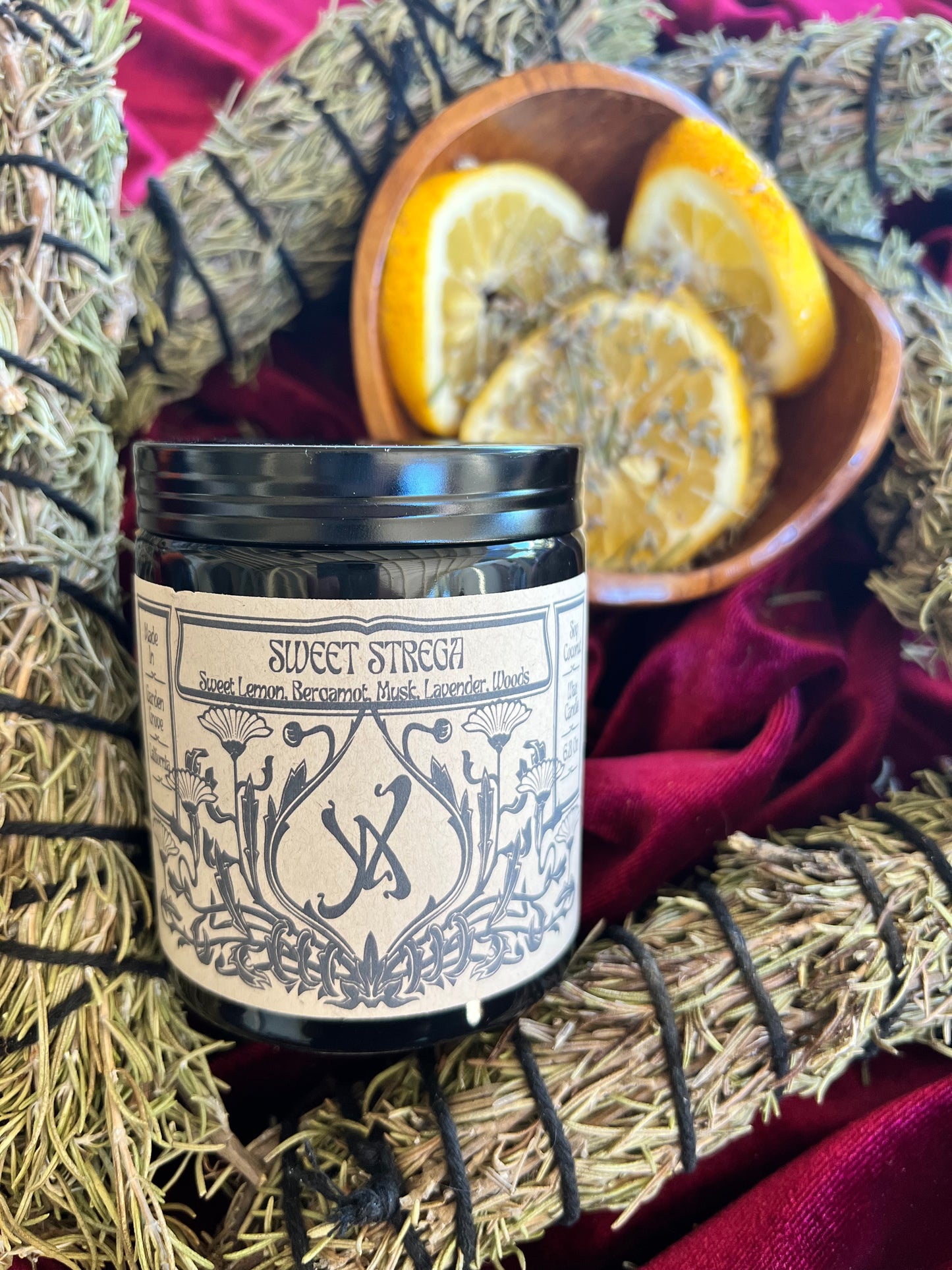 Sweet Strega Luxury Coconut Soy Wax Scented Candle