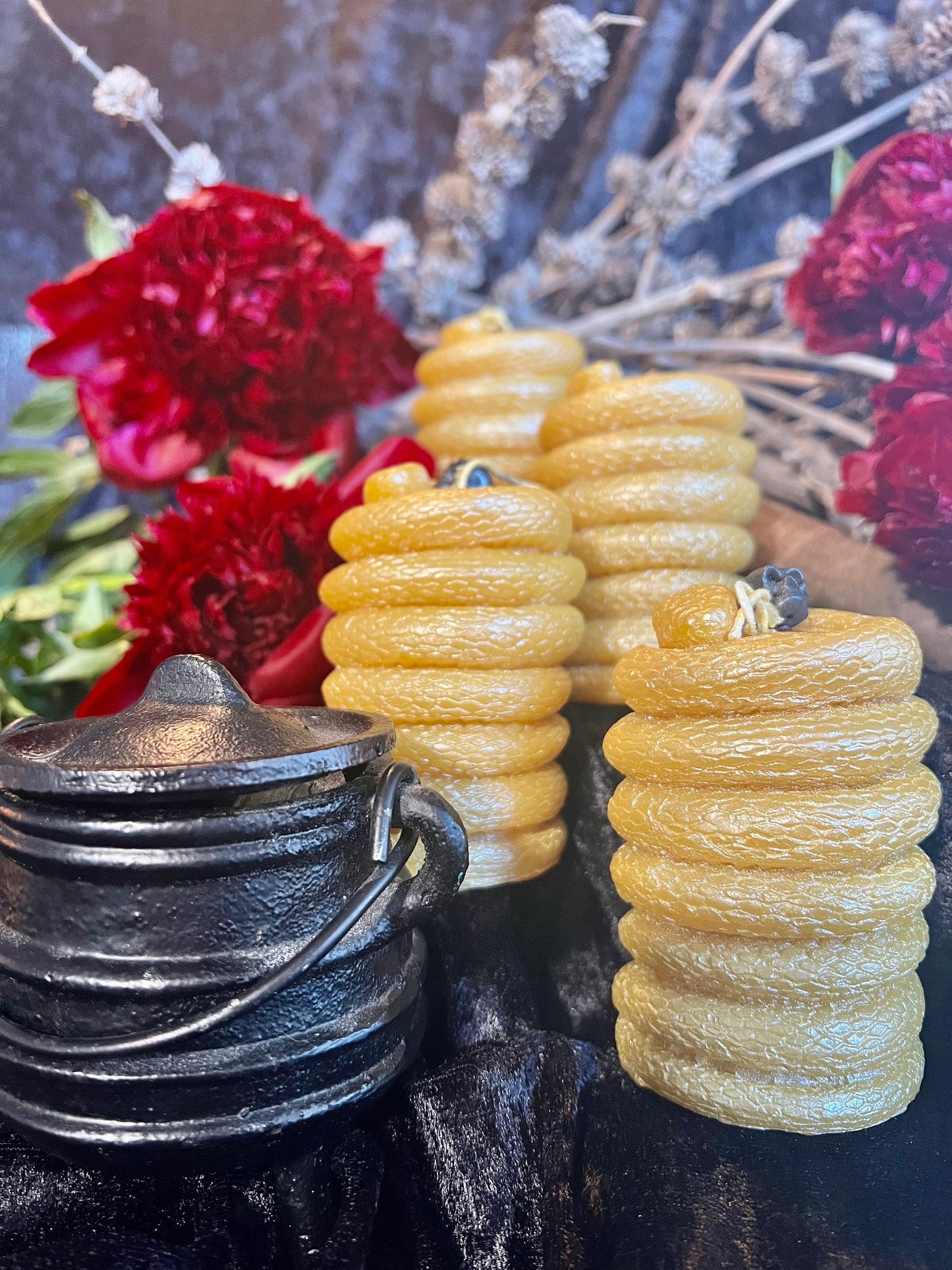 Serpent Pillar in Gold Beeswax