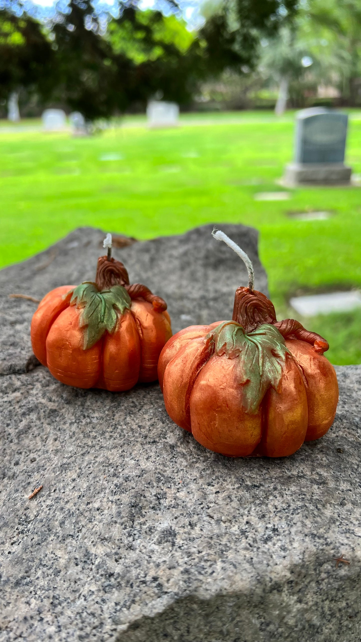 Pumpkin Pillar  Beeswax Candles