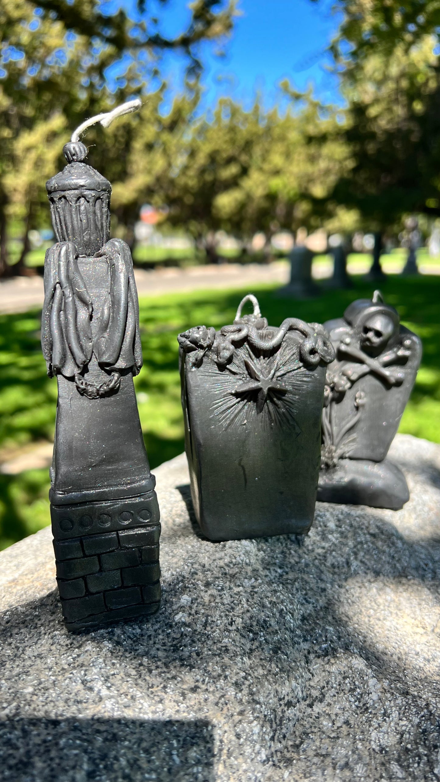 Tombstone Pillar Candles